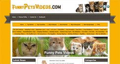 Desktop Screenshot of funnypetsvideos.com